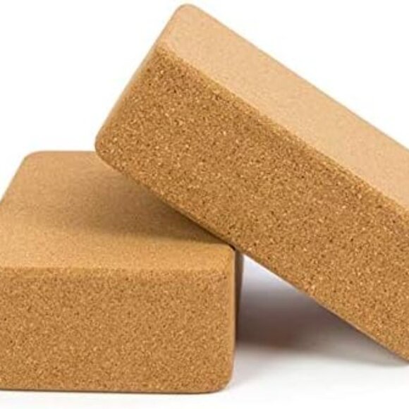 Cork Yoga Blocks, 2 Pack, with 1 Yoga Strap, High Density Solid Natural Cork Yog - Picture 7 of 7